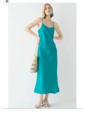 J. Crew linen slip dress